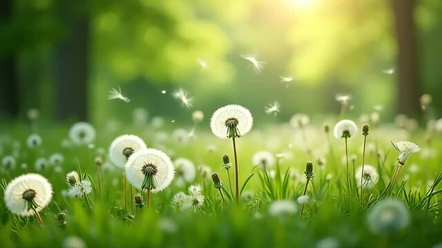 green grass with dew
