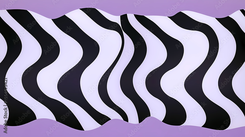 Poster vibrant wavy patterns create dynamic visual interest in abstract design generative ai