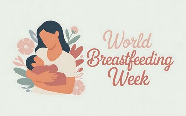 Mother and baby embracing nature for world breastfeeding week
