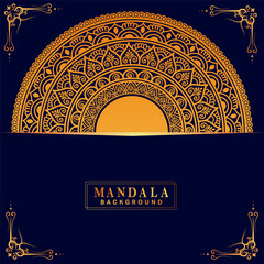 A gold mandala design