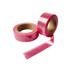 Pink Glitter Washi Tape Rolls - Crafting and Decorating Supplies