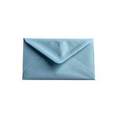 Light Blue Envelope, Closed, Isolated on Transparent Background