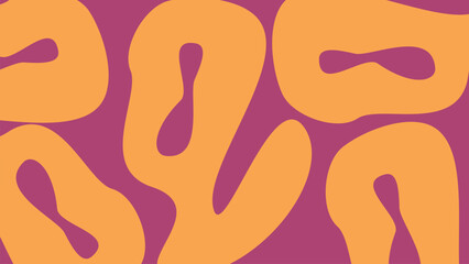 Orange abstract shape background