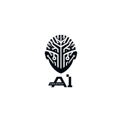 AI ASSISTANT ROBOT LOGO