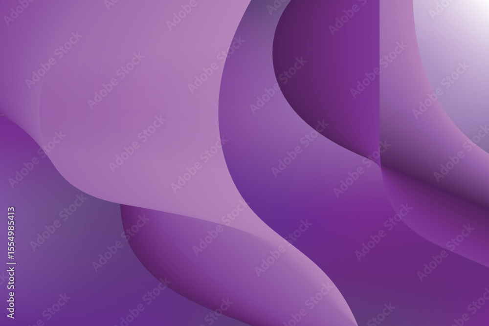 Poster abstract flowing purple waves with subtle textured lines and gradients