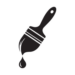 Paint Brush Icon Vector Illustration. vector illustration eps 10