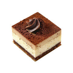 Delicious Chocolate Tiramisu Cake Slice, Gourmet Dessert