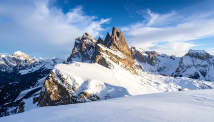 Wandcirkels Alpen swiss alps mountains  © Ghaffar stocks