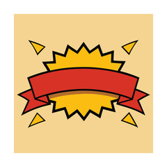 Comic Labels and Banners with Exaggerated Shapes