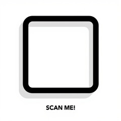 Fototapeta premium Scan Me QR Code Icon with App, Digital, and Mobile.