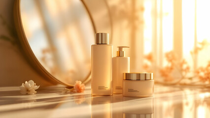 Luxury skincare products for radiant skin a beauty essentials set for a spa like experience at home