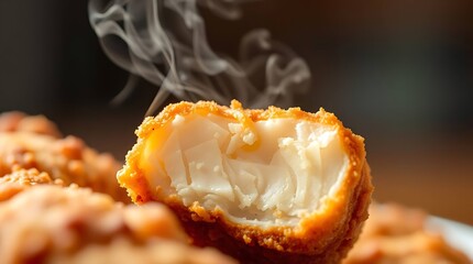 Crispy fried chicken commercial