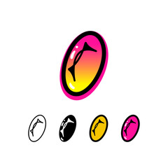 Logo letter O, graffiti alphabet font, set of four different art symbol for your brand name design, vector illustration 10 EPS