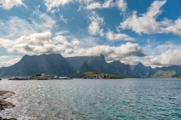 Reine is a fishing village and the administrative center of Moskenes Municipality, Nordland County,...