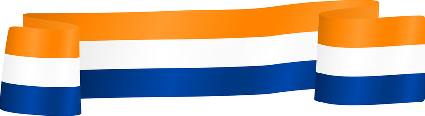 Obraz premium South Africa Flag Ribbon Corner Border Illustration