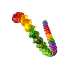 Rainbow Swirl Candy - Sweet and Colorful Abstract Design
