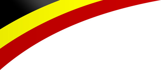 Aborigiual Flag Ribbon Corner Border Illustration