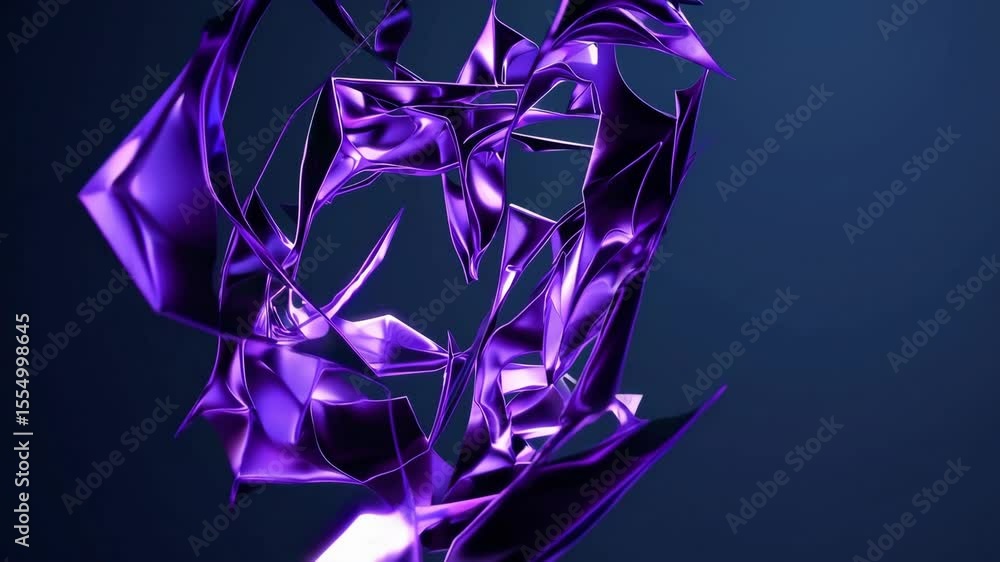 Poster abstract 3d dark blue background with a combination of luminous purple overlap style graphic design 