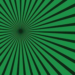 Green Sun Ray Abstract Background 