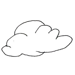 Playful Hand Drawn Cartoon Clouds for Kids and Fun Designs

