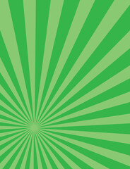 Green Sun Ray Abstract Background 