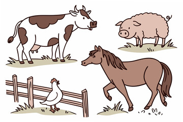 farm animals collection