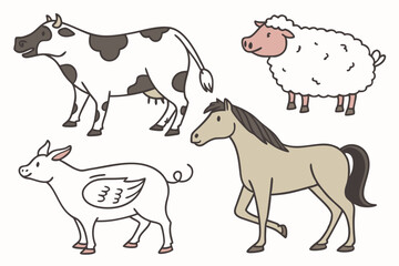 farm animals collection