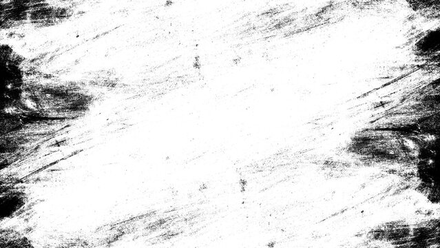Abstract black and white grunge texture with border.