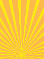 Yellow sun burst light rays background 