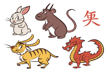 set of animals