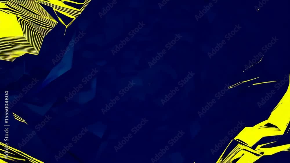 Poster abstract 3d dark blue background with a combination of luminous yellow overlap style graphic design 