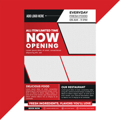 Promotional flyer for restaurants offering dine-in events, new menu launches, or customer appreciation meals &mdash; perfect for cafes and casual restaurants