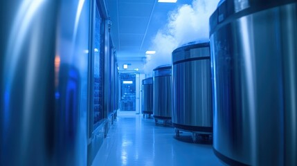 Advanced Cryogenic Storage Tanks for Biological Sample Preservation