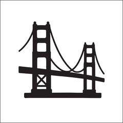 Golden Gate Bridge Vector Icon