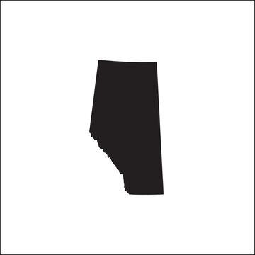 Alberta Province Map Vector Icon