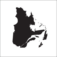 Quebec Province Map Vector Icon