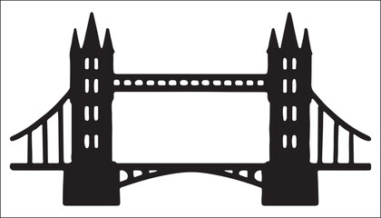Tower Bridge London Vector Icon