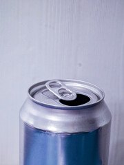 A can of soda with a tab on top