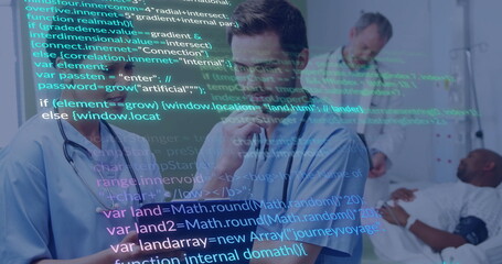 Analyzing data, medical professionals using image overlay in school setting