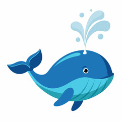 whale with a ball