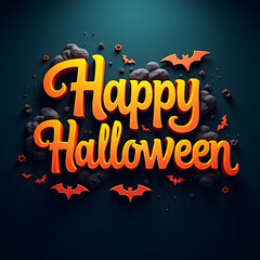 Halloween typography design