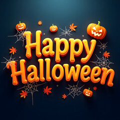Halloween typography design