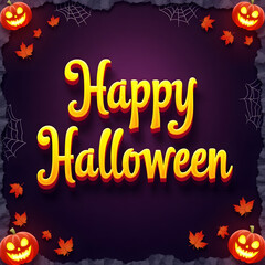 Halloween typography design