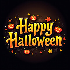 Halloween typography design