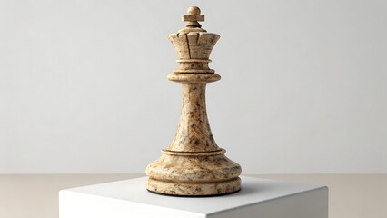 Magnificent Carved Chess Queen Piece Strategy, Power, and Elegance