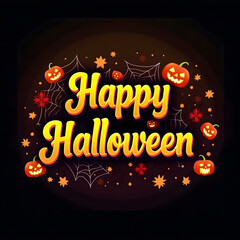 Halloween typography design
