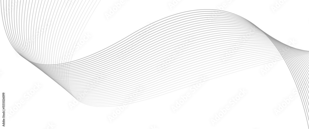 Poster vector abstract wave curve lines technology concept for banner, template, wallpaper background