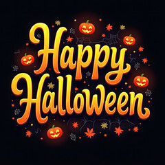 Halloween typography design
