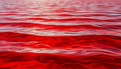 Abstract Red Water: Rippling Surface Texture