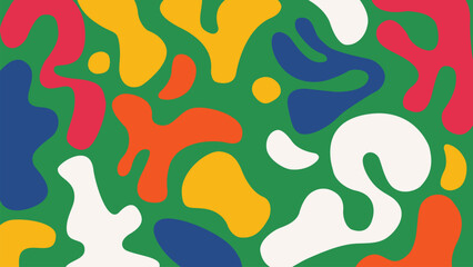 Colorful artistic blob background